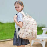 Kid Student Nylon Sweet Strawberry Print School Bag Backpacks