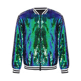 6-16Y Kids Girls Hip Hop Jazz Street Dance Performance Outerwear Sequin Jacket Coat