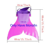 Kid Girl Fancy Mermaid Tail Swimming Costume  Swimwear 5 Pcs/Set