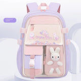 Kid Girl Rabbit Backpack Oxford Multiple Pockets Large Capacity School Bag
