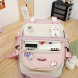 5 In 1 Kid Girl School Bag Multifunctional Large Capacity Casual Travel Backpack