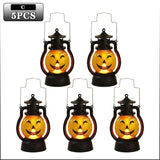 Halloween Pumpkin Ghost Face Lamp Portable Skull Decoration Light