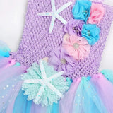 1-14Y Kid Baby Girl Princess Mermaid Led Light Up Birthday Party Tutu Dresses