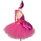 1-12T Kid Girl Princess Rosy Letter B Tutu  Birthday Party Halloween Dresses