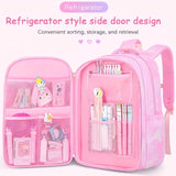 3Pcs/Set Student Girls Backpack Cute Princess Large Capacity Schoolbag