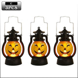 Halloween Pumpkin Ghost Face Lamp Portable Skull Decoration Light