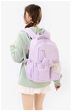 4Pcs/Set School Backpack Teenager Girls Students Bookbag