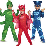 Animals Gekko Jumpsuit Super Hero Cat Owl Cosplay Costume Suits Mask Anime Halloween Fancy For Boy Girl Kids Accessories Gifts