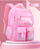 Kid Cute Cartoon Backpack Gradient Large Capacity Waterproof School Bags
