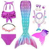 Kid Girl Fantasy Mermaid Tails Swimming Party Cosplay Costumes Mermaid Swimsuit
