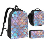 Student Boys Girls Mermaid Fish Scale Backpack School Bag
