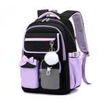 3 Pcs Kid Teenage Travel  Large capacity Nylon Backpack Fashion Candy Bookbags