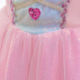 2-10T Kid Girls Halloween Fantasy Party Princess Rainbow Unicorn Dresses