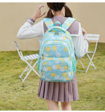 3Piece/Set School Backpacks Daisy Printed Large Capacity Student Backpack