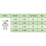 0-18M Unisex Baby Girls Boy Dalmatian Romper Halloween Costume