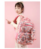 Elementary School Students Trendy Backpack Korean Double Shoudler Bags