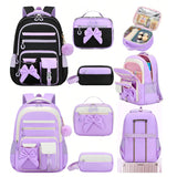 3 Pcs/set Elementary High School Bags Large Capacity Cute Backpack