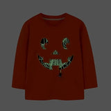 1-7T Kid Baby Toddler Halloween Long Sleeve Pumpkin  Cotton T-Shirt Tops