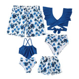 Family Matching Beach Swimsuit Mother Daughter Father Son Swimwear