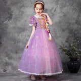 2-10T Kid Girl Princess Gown Halloween Birthday Christmas Party Dress With Acc