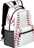 Kid Boy Girl Baseball Ball Print Pattern Large Backpack Book Bag