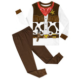 1-10Y Kid Boy Girl Halloween Pajamas Cartoon Cute Pumpkin Skeleton Carnival Nightwear