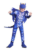 Kids Deluxe Frost Dragon Cosplay Fantasy Costume For Back To School, Halloween And Role-play Performances 3-12years