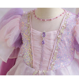 1-8Y Halloween Princesss Pink Costumes Kids Girl Autumn Winter Dress