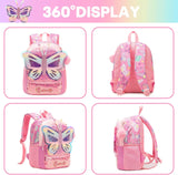 Kid Girl Kindergarten Primary School Sequins Backpack Schoolbags