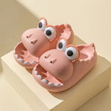 Dinosaur Children's Slippers Summer Boys and Girls Thick Bottom Non-slip Indoor Home Cartoon Parent-child Sandals Slippers
