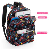 Kid Teenager School Backpack Fashion Print Shoulders Bag
