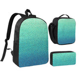 Student Boys Girls Mermaid Fish Scale Backpack School Bag