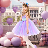 12M-12T Kid Baby Girls Mermaid Glowing Tutu Halloween Ariel Party Dresses