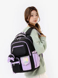 4Pcs/Set School Backpack Teenager Girls Students Bookbag