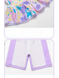 3 Pcs/set Kid Girl Summer Swimwear Sun-Protective Quick-Drying Long Sleeve Swimsuit