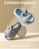 Dinosaur Children's Slippers Summer Boys and Girls Thick Bottom Non-slip Indoor Home Cartoon Parent-child Sandals Slippers