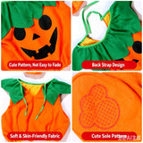 1-10T Kid Baby Boy Girl Halloween Cute Pumpkin Embroidery Party Costume Set