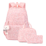 3pcs/set Elementary School  Flower Cute Little Dolls Backpack Bookbags