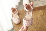Kid Girl Spring Beauty Pointed Toe Leather Party Shoes