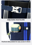 Kid Girl Butterfly Roller Wheeled Backpack Large Capacity Space Schoolbags