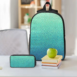 Student Boys Girls Mermaid Fish Scale Backpack School Bag