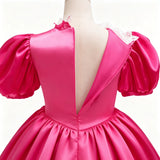 Dreamy Carnival Cosplay Game Costume Kids Girls Peach Princess Dress For Children Halloween Birthday Party Performance Clothes