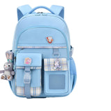 Kid Girl Large Capacity Spine Protection Leisure Backpack Schoolbags with Multiple Pockets