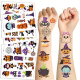 10 Sheets Halloween Pumpkins Tattoo Sticker Fake Tattoo