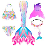 Kid Girl Ariel Mermaid Swimsuit Bikini Summer Bathing Suit Multiple Pcs