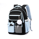 3 Pcs Kid Teenage Travel  Large capacity Nylon Backpack Fashion Candy Bookbags