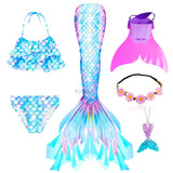 Kid Girl Ariel Mermaid Swimsuit Bikini Summer Bathing Suit Multiple Pcs