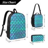 Student Boys Girls Mermaid Fish Scale Backpack School Bag