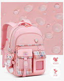 Kid Girl Large Capacity Spine Protection Leisure Backpack Schoolbags with Multiple Pockets