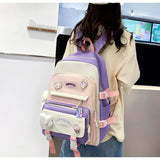 5 In 1 Kid Girl School Bag Multifunctional Large Capacity Casual Travel Backpack